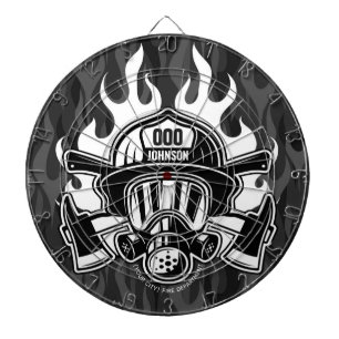 Anpassningsbar Firefighter Rädding Fire Department Darttavla