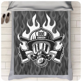 Anpassningsbar Firefighter Rädding Fire Department Fleecefilt