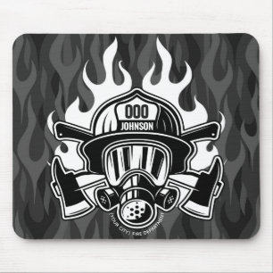 Anpassningsbar Firefighter Rädding Fire Department Musmatta