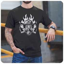 Anpassningsbar Firefighter Rädding Fire Department T Shirt