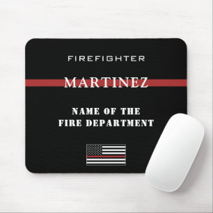 Anpassningsbar Firefighter Thin Red Line Fire Depa Musmatta