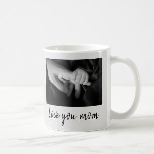 Anpassningsbar First Mors dag, minimal foto Cute Kaffemugg