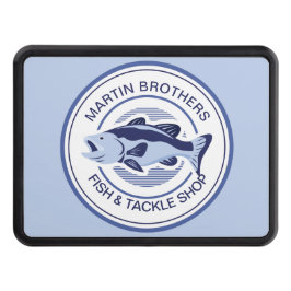 Anpassningsbar Fish Tackle Shop Blue Bass Fisherma Dragkroksskydd