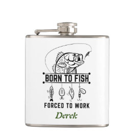 Anpassningsbar fiskargåva, född att fiska fickplunta