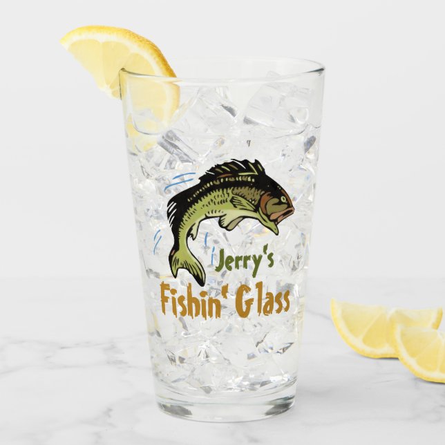 Anpassningsbar fiskglas glaskopp (Framsida Ice)