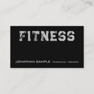 Anpassningsbar Fitness Personal Trainer Coach-mall Visitkort