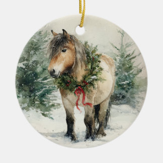 Anpassningsbar Fjord Horse jul Ornament Gift