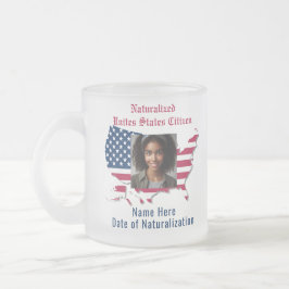 Anpassningsbar Flagga, Karta, USA, medborgarblått Kaffemugg