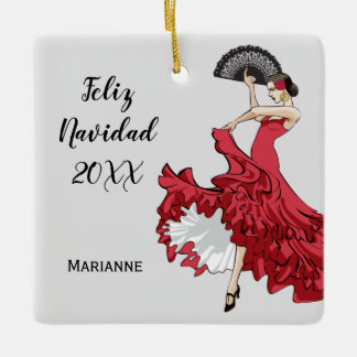 Anpassningsbar Flamenco jul Ornament