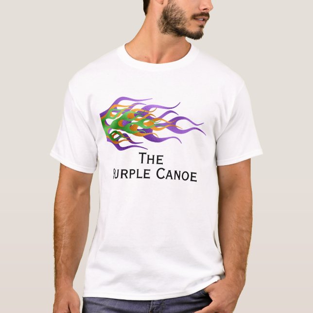 Anpassningsbar Flames Boat Namn T Shirt (Framsida)
