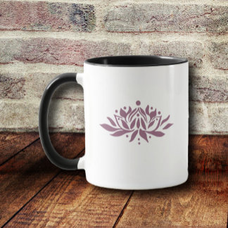 Anpassningsbar Flammande Lotusblomma Mugg