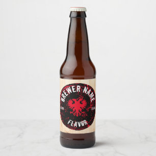 Anpassningsbar Flaska-etikettmärke, Craft Brew, Ko Ölflaska Etikett