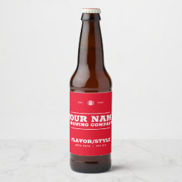 Anpassningsbar Flaska-märkta öl, Vin, Kombucha, So Ölflaska Etikett
