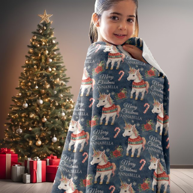 Anpassningsbar Fleece Blanket, färgstark jultomte (Skapare uppladdad)