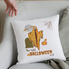 Anpassningsbar Flirty Skeleton Funny Pumpkin Hallo Kudde