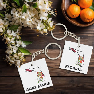 Anpassningsbar Florida Flagga State Flower Orange