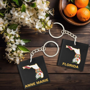 Anpassningsbar Florida Flagga State Flower Orange