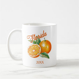Anpassningsbar Florida Orange Kaffemugg