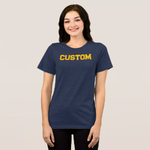 Anpassningsbar flottan och Guld Kvinnors Universit T Shirt