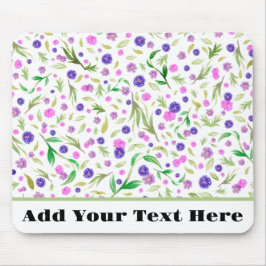 Anpassningsbar Flower Mouse Pad - Gift for Nature  Musmatta
