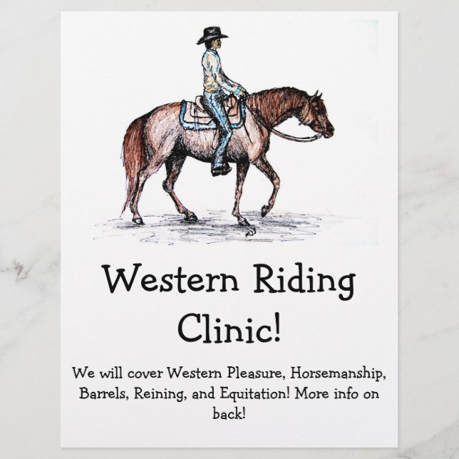 Anpassningsbar Flyer for Barn eller Horse Event el (Framsidan)