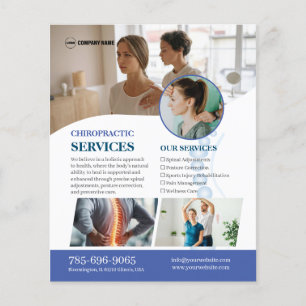 Anpassningsbar Flyer för Chiropracker-tjänster
