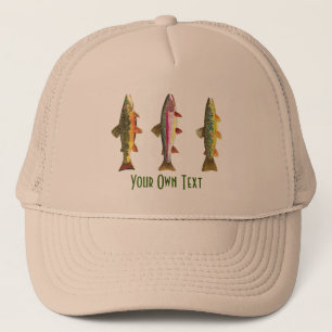 Anpassningsbar Flygfiske Ichthyology 3 Trout Truckerkeps