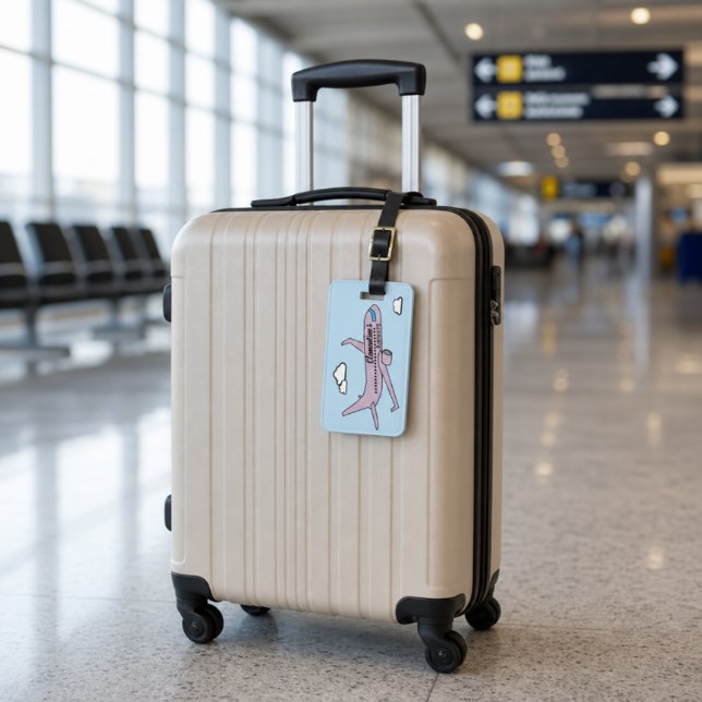 Anpassningsbar flygväska etikett bagagebricka (Skapare uppladdad)