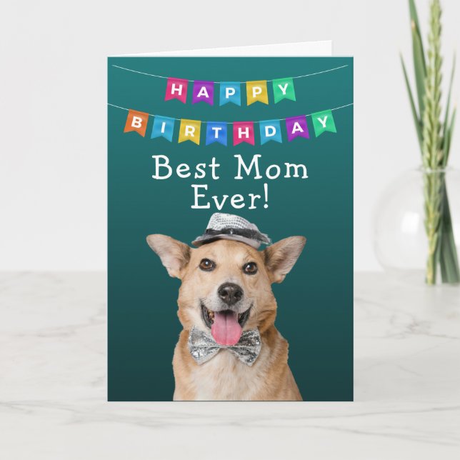 Anpassningsbar födelsedag Mamma någonsin, bästa Tack Kort (Framsida)