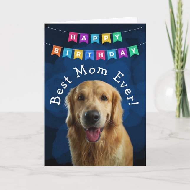 Anpassningsbar födelsedag Mamma någonsin, bästa Tack Kort (Framsida)