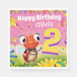 Anpassningsbar Födelsedagsfest papprare napkinflic Pappersservett