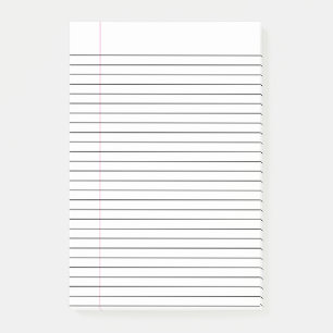 Anpassningsbar fodrat klibbigt post-it block