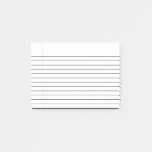 Anpassningsbar fodrat klibbigt post-it block