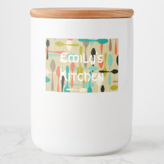 Anpassningsbar Food Container-etikett Mat Etiketter