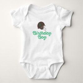 Anpassningsbar Football First Birthday T Shirt