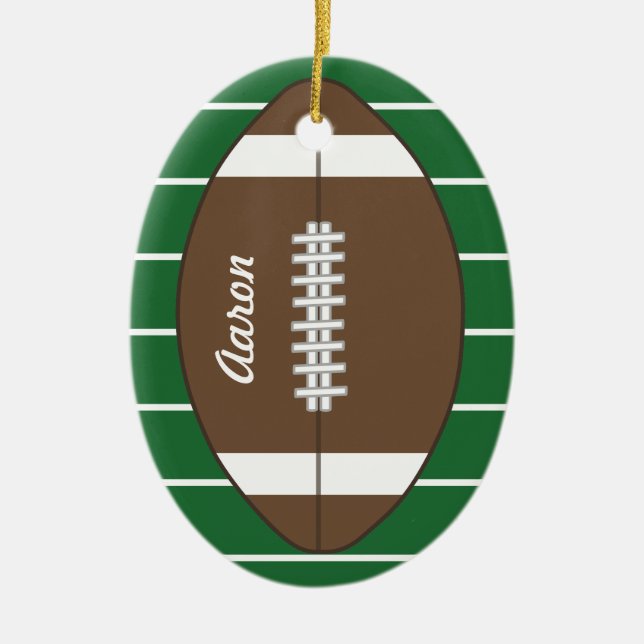 Anpassningsbar Football Ornament (Framsidan)