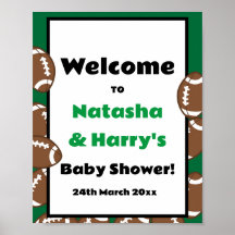 Anpassningsbar Football Party Sign