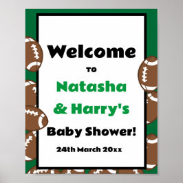 Anpassningsbar Football Party Sign Poster