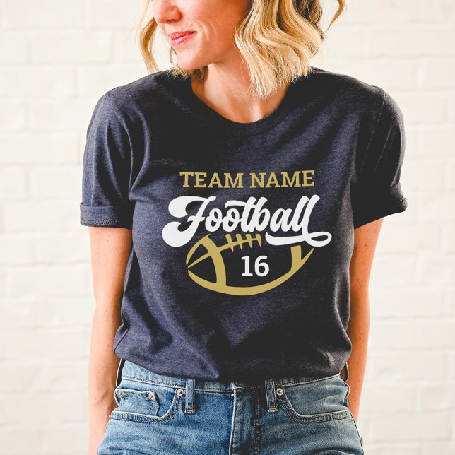 Anpassningsbar Football Player Namn och Number Nav T Shirt (Skapare uppladdad)
