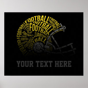Anpassningsbar Football Poster