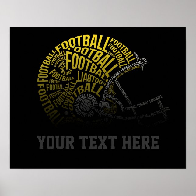 Anpassningsbar Football Poster (Framsidan)