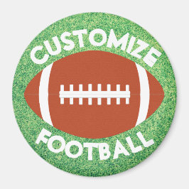 Anpassningsbar Football Team Namn eller Text Coach Magnet
