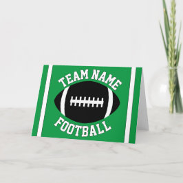 Anpassningsbar Football Team Namn och Färg Sports Kort