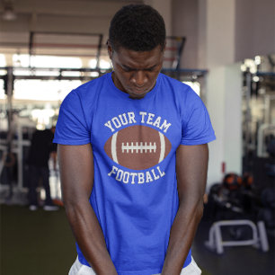 Anpassningsbar Football Team Namn + Player Namn oc T Shirt