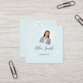 Anpassningsbar för Anpassningsbar av QR-Logotyp fö Fyrkantigt Visitkort