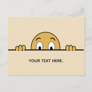 Anpassningsbar för Ansikte Tecknad Vykort