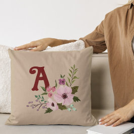 Anpassningsbar för antika Thanksgivingar Blommigt Kudde