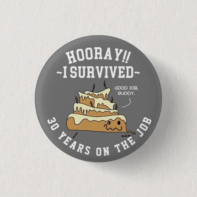 Anpassningsbar för arbetsårsdag för medarbetarvärd knapp (Framsida)