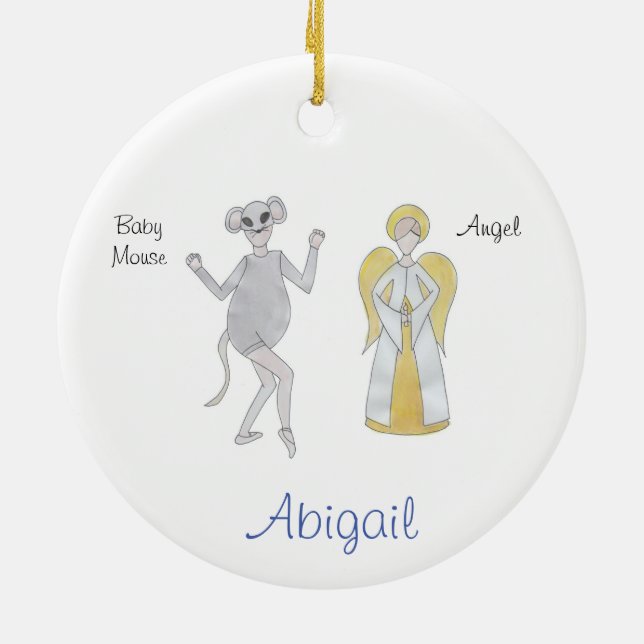 Anpassningsbar för Ashley B. #2 (ta 2) Julgransprydnad Keramik (Baksidan)