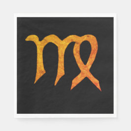 Anpassningsbar för astrologitecken för guld Våg Pappersservett